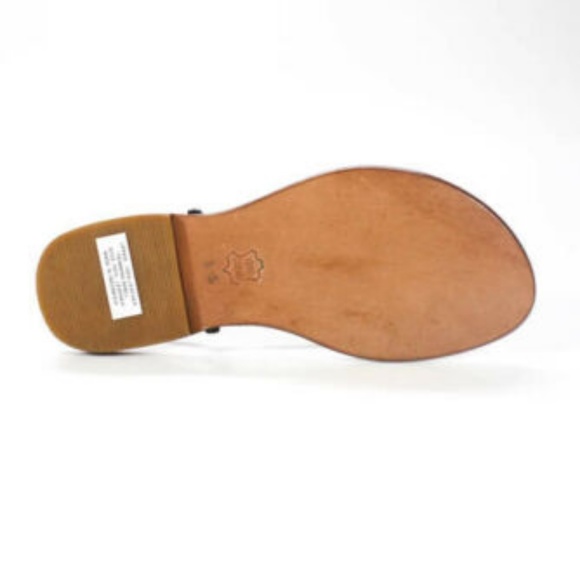 BOEM PLAGE BLACK LEATHER BEADED SANDALS Sz 35 - Picture 4 of 6